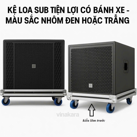 Đế Kệ Case để loa array 3 tấc, 4 tấc, hoặc kệ sub theo kích thước, yêu cầu riêng, có bánh xe