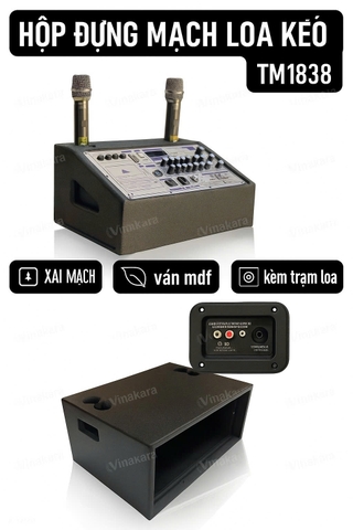 Hộp đựng mạch loa kéo 19x38 TM1838 - KT 19x38cm ( Không Kèm Bo)