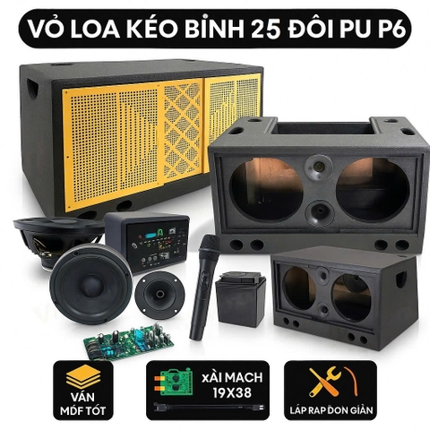 vỏ loa kéo bình 25 đôi 1938, mạch KT 19X38cm