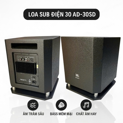 Loa Sub điện 30 AD-30SD 3 tấc, Bass gầm, Công suất 400w