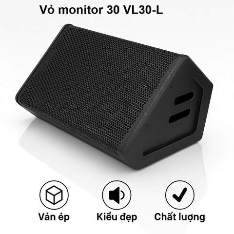 Vỏ loa monitor 30 bass 30cm ( Ván ép malaisia), kèm họng trạm loa - Phân loại VL30-L