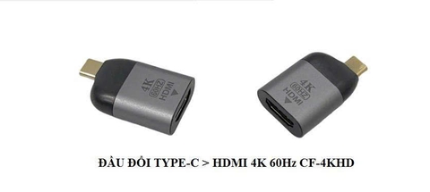 Jack chuyển Type C sang HDMI 4K