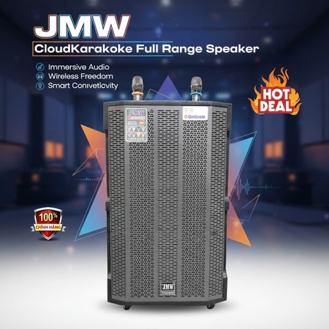 Loa kéo di động JMW 15S (bass 40cm), loa 3 đường tiếng, 600w