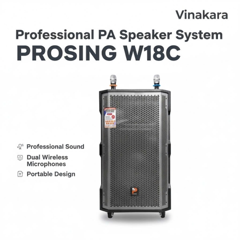 Loa kéo di động Prosing W18C ( Bass 50)