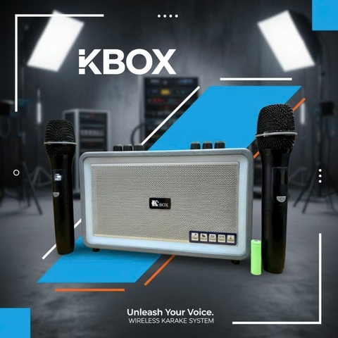 Loa xách tay - loa trợ giảng KCBOX L2, đèn led, kèm 2 micro,100w