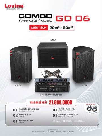 Combo Karaoke Lovina GD06