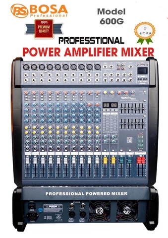 MIXER LIỀN CÔNG SUẤT BOSA 600G, CÔNG SUẤT 600W X2 CH