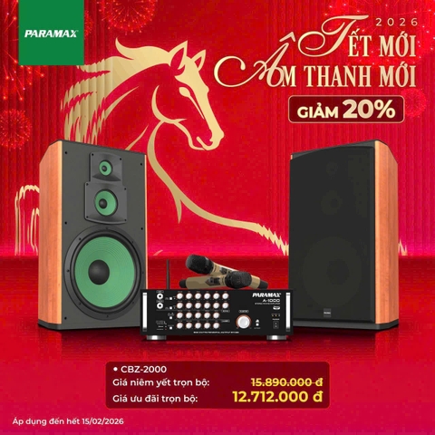 BỘ DÀN KARAOKE PARAMAX CBZ-2000