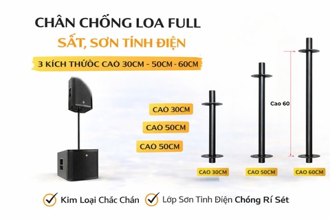 Chân chống loa full sắt, sơn tĩnh điện