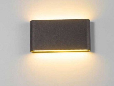 Đèn Tường Ngoài Trời Led 12W ( Đen)