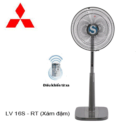 QUẠT ĐỨNG MITSUBISHI LV16S-RA CY-GY MÀU XÁM ĐẬM