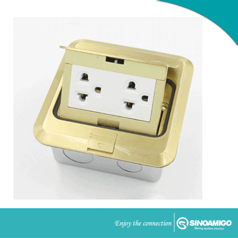 Ổ Cắm Âm Sàn Sino Màu Đồng P001/1/DO/A
