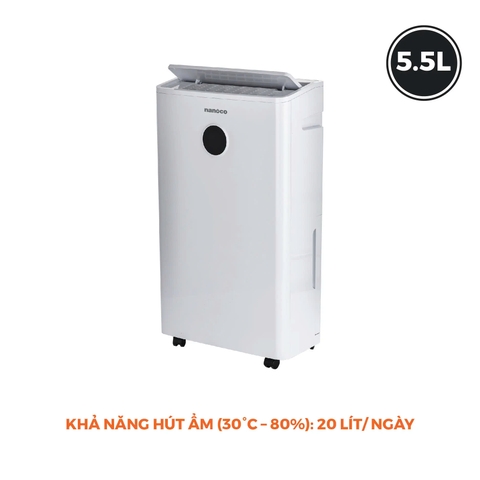 Máy Hút Ẩm Nanoco 20L NDH205