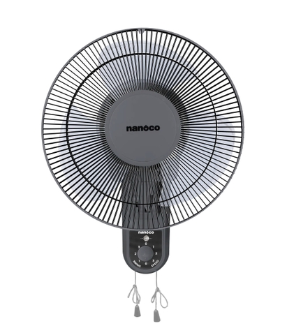 Quạt Treo Tường Nanoco NWF1218GR (Ghi, Bạc đạn)