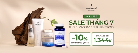 THÁNG 7 SIÊU ƯU ĐÃI COMBO - NUÔI DƯỠNG VẺ ĐẸP TỪ SÂU BÊN TRONG