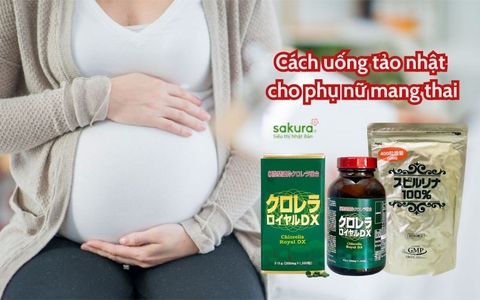 Hướng dẫn cách uống tảo nhật cho phụ nữ mang thai