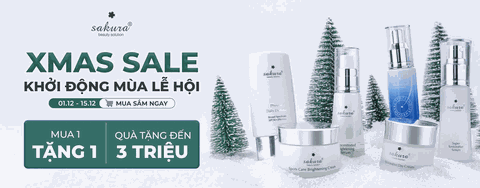 XMAS SALE | SAKURA TẶNG DA NÉT RẠNG RỠ - KHỞI ĐỘNG MÙA LỄ HỘI