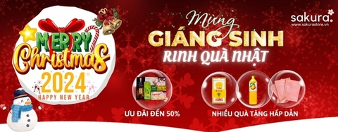 Mừng Giáng Sinh - Rinh quà Nhật giảm đến 50%
