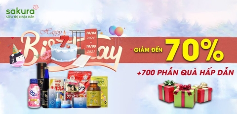 HAPPY BIRTHDAY SAKURA 7 TUỔI- ĐẠI TIỆC SALE LỚN NHẤT NĂM