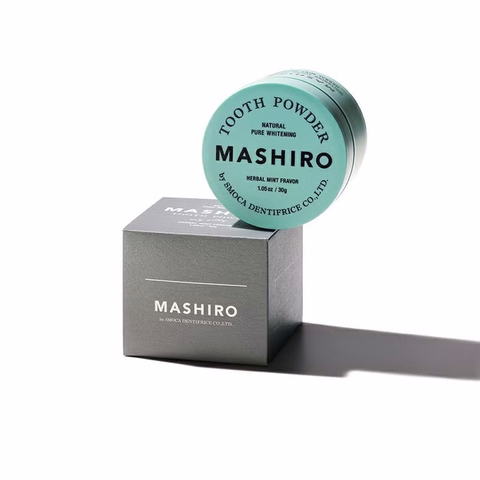 Bột đánh trắng răng Mashiro hương bạc hà thảo mộc 30g - Hàng Nhật nội địa