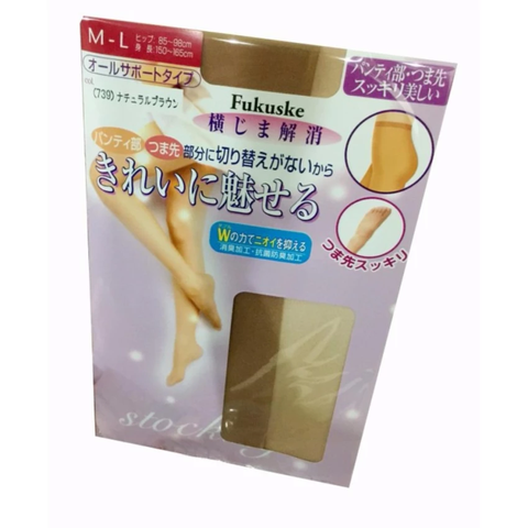 Quần tất kháng khuẩn Fukuske 20D màu da chân size M - Hàng Nhật nội địa
