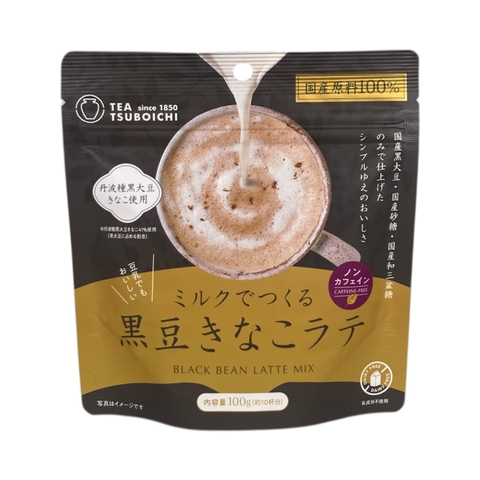 Bột trà pha cùng với sữa vị Tsuboichi Black Bean Latte Powder 80g - Hàng Nhật chĩnh hãng