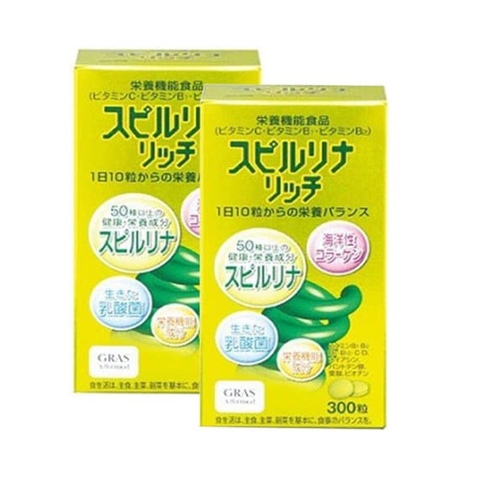 Tảo vàng Spirulina Nhật Bản hộp 600 viên cao cấp- Hàng Nhật nội địa