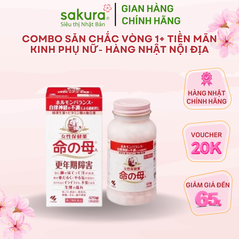 Combo săn chắc vòng 1+ tiền mãn kinh phụ nữ- Hàng Nhật nội địa