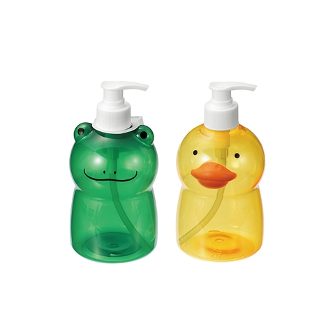Chai đựng có vòi nhấn hình ếch, vịt (500ml) - Hàng Nhật nội địa