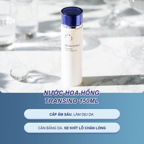 ( Chính Hãng) Nước Hoa Hồng Trị nám, trắng da Transino Whitening Clear Lotion Ex 150ml