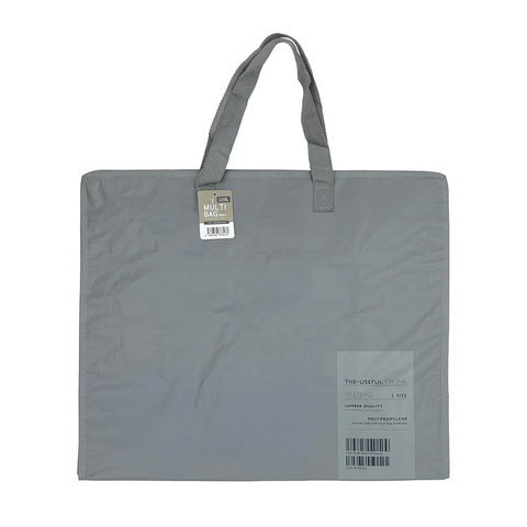 Túi PP dệt hình hộp đựng chăn ga cỡ đại (màu xám) - Hàng Nhật nội địa