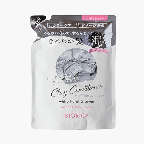 Dầu xả đất sét Biorica Clay Conditioner 360ml, sạch bã nhờn, phục hồi hư tổn 360ml - Hàng Nhật nội địa