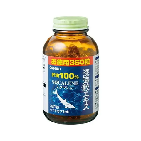 Viên Uống Dầu Gan Cá Mập Squalene Orihiro 360+30 Viên - Hàng Nhật nội địa