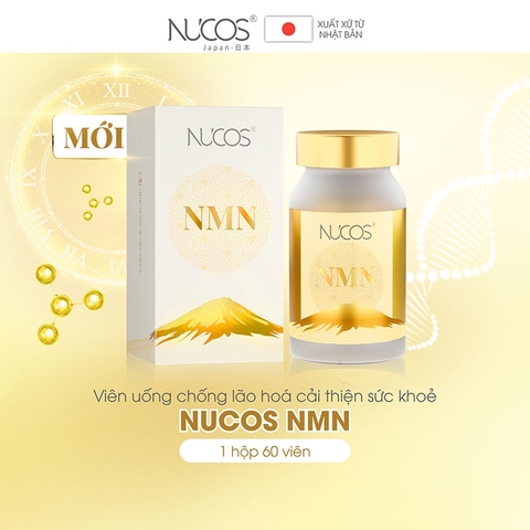 Viên Uống Ngăn Ngừa Lão Hóa Toàn Diện NMN Nucos Hộp 60 Viên - Hàng Nhật nội địa