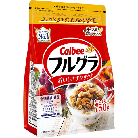 Calbee ngũ cốc trái cây tổng hợp 750g ( màu đỏ)- Hàng Nhật Nội Địa Calbee ngũ cốc trái cây tổng hợp 750g ( màu đỏ)- Hàng Nhật Nội Địa