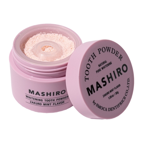 Bột đánh trắng răng Mashiro hương lựu bạc hà 30g - Hàng Nhật nội địa