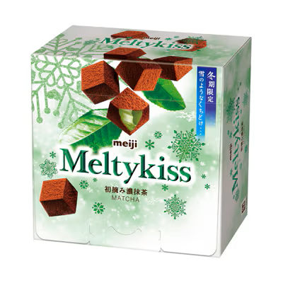 Socola Meltykiss Meiji vị trà xanh hộp 53gr - Hàng Nhật nội địa
