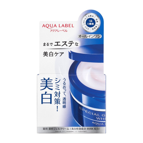 Kem dưỡng trắng Shiseido Aqualabel xanh 90g