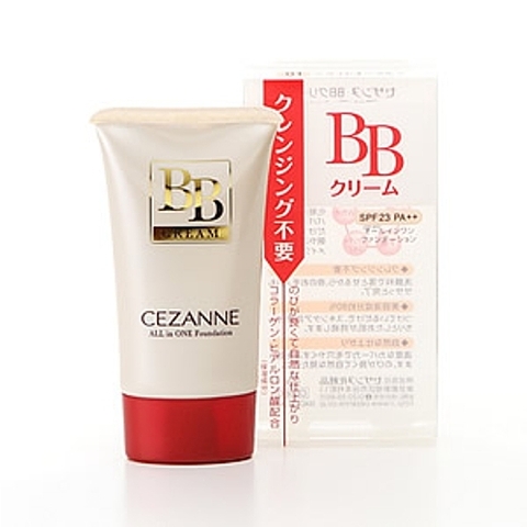 Kem nền BB Cream Cezanne 40g SPF 23, PA++ màu 01 Light ochre cho da sáng - Hàng Nhật nội địa