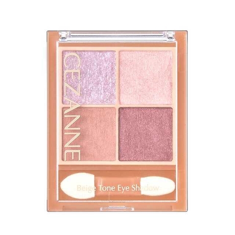 Phấn mắt 4 màu Cezanne Beige Tone Eye Shadow 05 ( Tone be tím) - Hàng Nhật nội địa