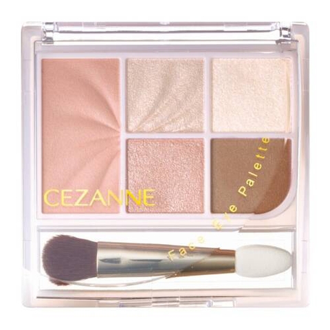 Bảng phấn mắt, má, mặt Cezanne 5 màu (02) - Hàng Nhật nội địa