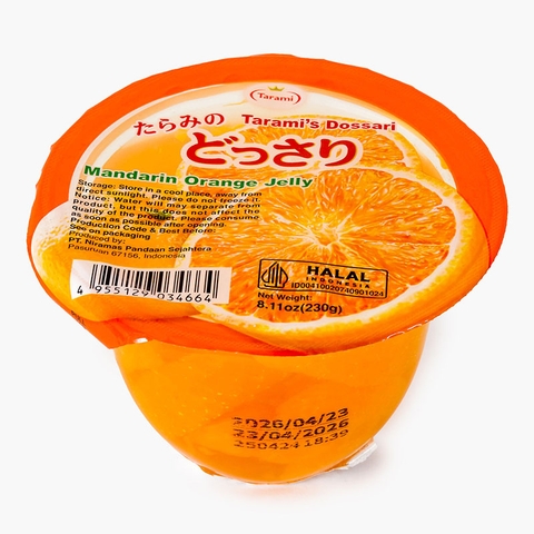 Thạch hủ Tarami Dossari vị quýt Nhật Mikan 230g - Hàng Nhật nội địa
