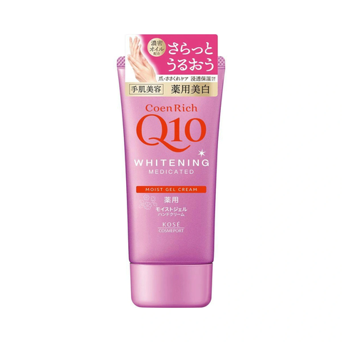Kem Dưỡng Da Tay Kose CoenRich Q10 Whitening 80g ( màu hồng dưỡng trắng)- Hàng Nhật chính hãng