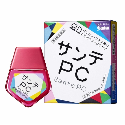 Nước nhỏ mắt chống ánh sáng xanh Santen PC 12ml Nhật Bản
