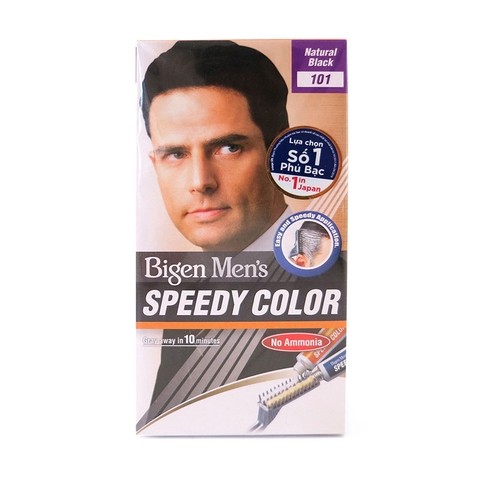 Thuốc nhuộm tóc Bigen Hoyu nam màu đen tự nhiên (# 101) - Hàng Nhật nội địa