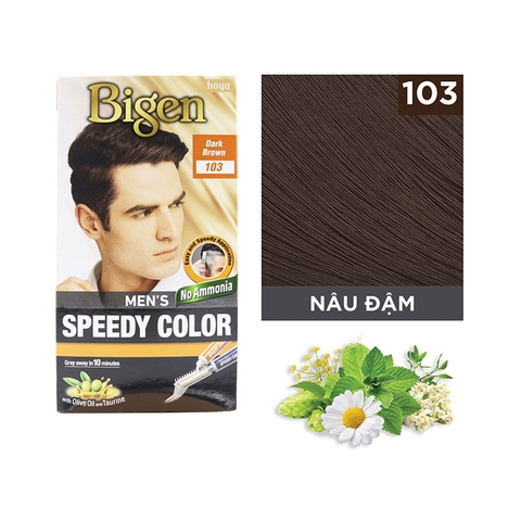 Thuốc nhuộm tóc Bigen Hoyu nam màu nâu trầm (103) - Hàng Nhật nội địa