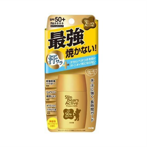 KEM CHỐNG NẮNG OMI SUN BEARS ACTIVE SPF50+/ PA++++ 30G- Hàng Nhật nội địa