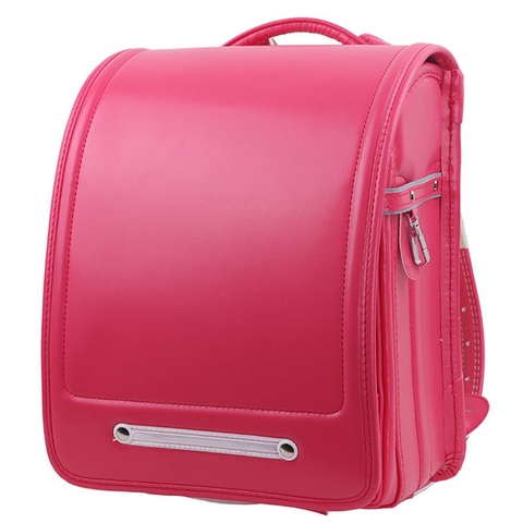 Cặp Randoseru màu đỏ chống gù lưng cho trẻ học tiểu học