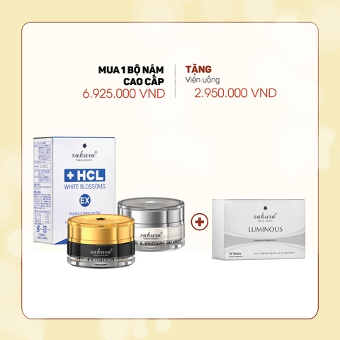 BỘ SẢN PHẨM GIẢM NÁM, TÀN NHANG, ĐỒI MỒI CAO CẤP SAKURA