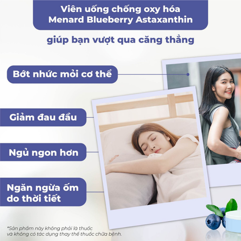 Viên uống bổ mắt, chống oxy hóa Menard Eye Multi Supplement 120 viên mẫu mới - Hàng Nhật nội địa